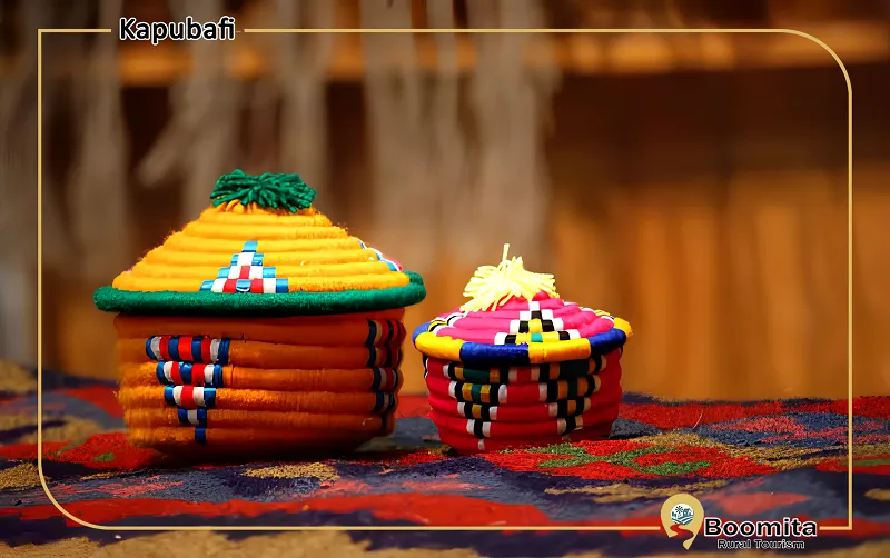 ظرف در دار، هنر دستبافت نخی، کپوبافی