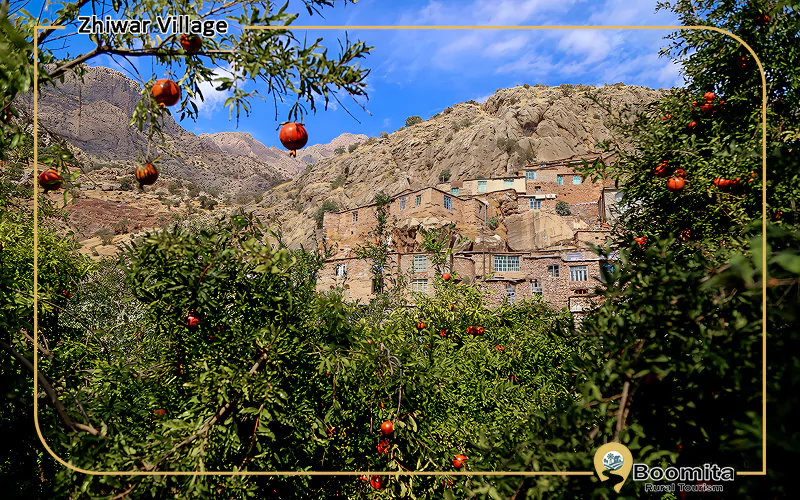چشم انداز طبیعی زیبا از روستای ژیوار