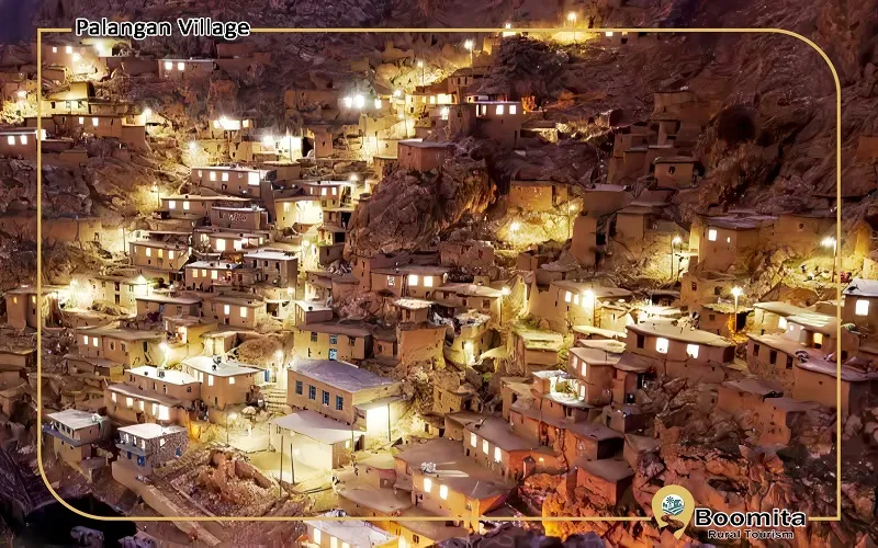 خانه های پلکانی در روستای پالنگان