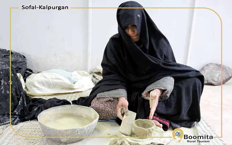 ساخت سفال به شیوه سنتی بدون چرخ سفالگری