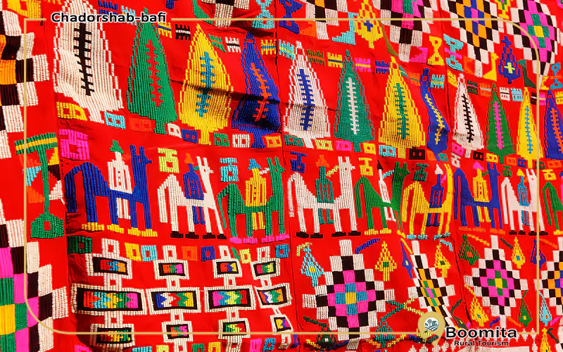 پارچه دست باف رانگارنگ، چادرشب