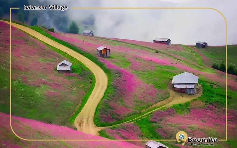 مناظر طبیعی و سرسبز روستای سلانسر