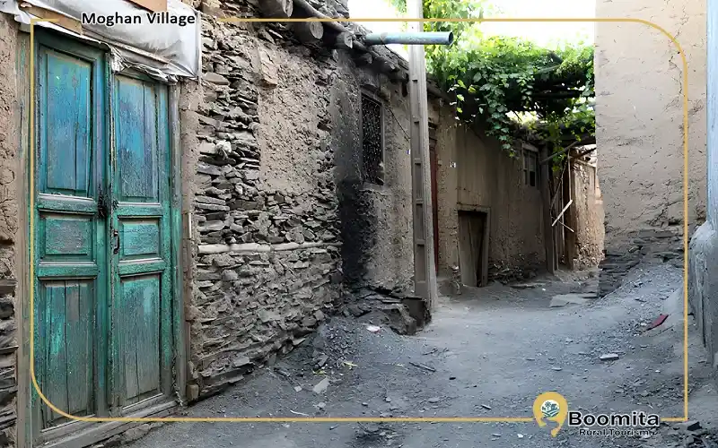 کوچه های روستای مغان
